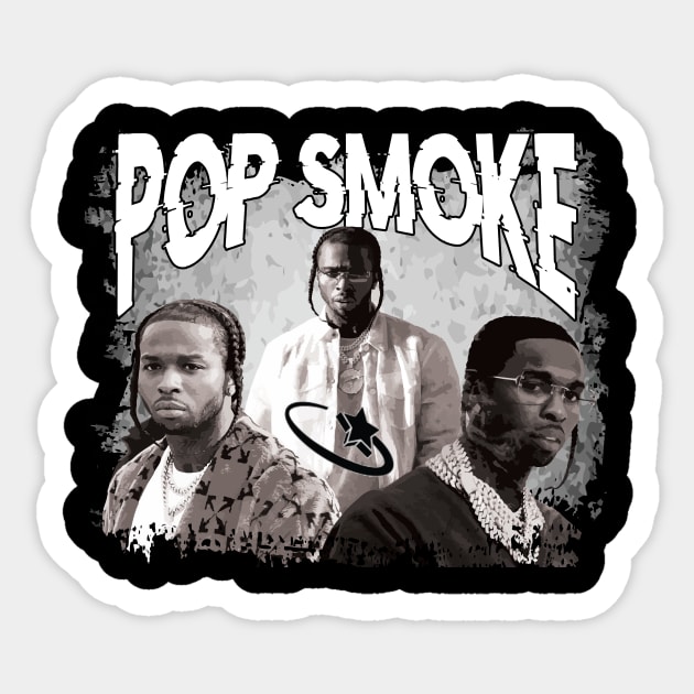 Pop smoke Sticker by Gohar-Graphics